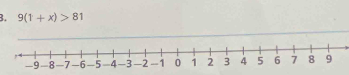 9(1+x)>81