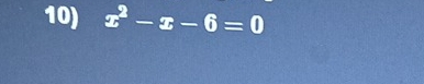 x^2-x-6=0