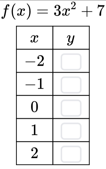 f(x)=3x^2+7