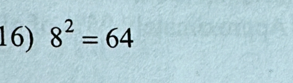 8^2=64