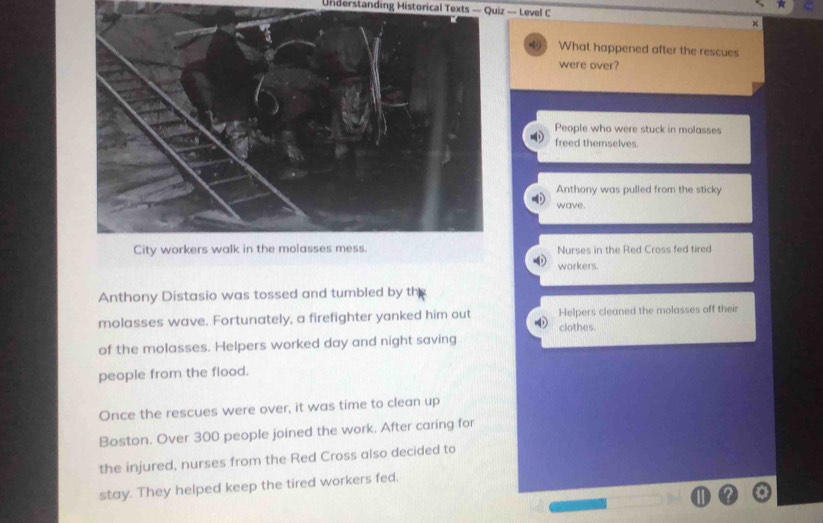 Solved: Understanding Historical Texts — Quiz — Level C × 4 What ...