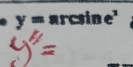 y=arcsin e^x