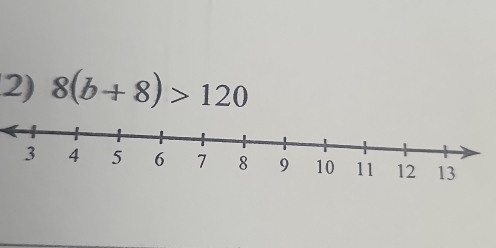 8(b+8)>120