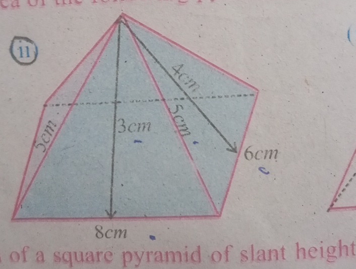 of a square pyramid of slant height