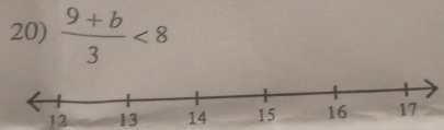  (9+b)/3 <8</tex>
12 13