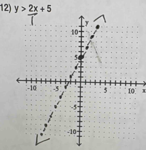 y>2x+5
x