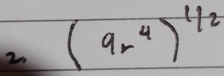 (9r^4)^1/2