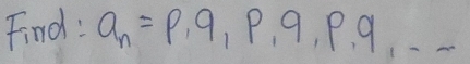 Find: a_n=p,q,p,q,p,q,...