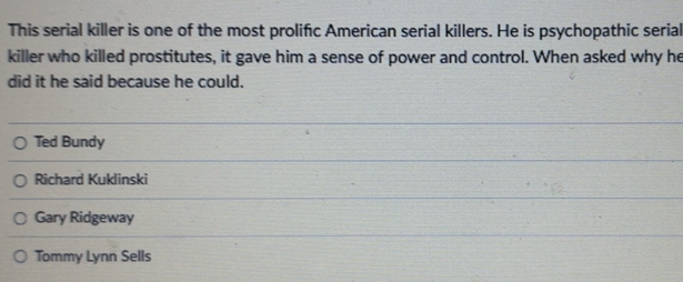 Solved: This serial killer is one of the most prolific American serial ...