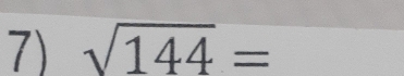 sqrt(144)=