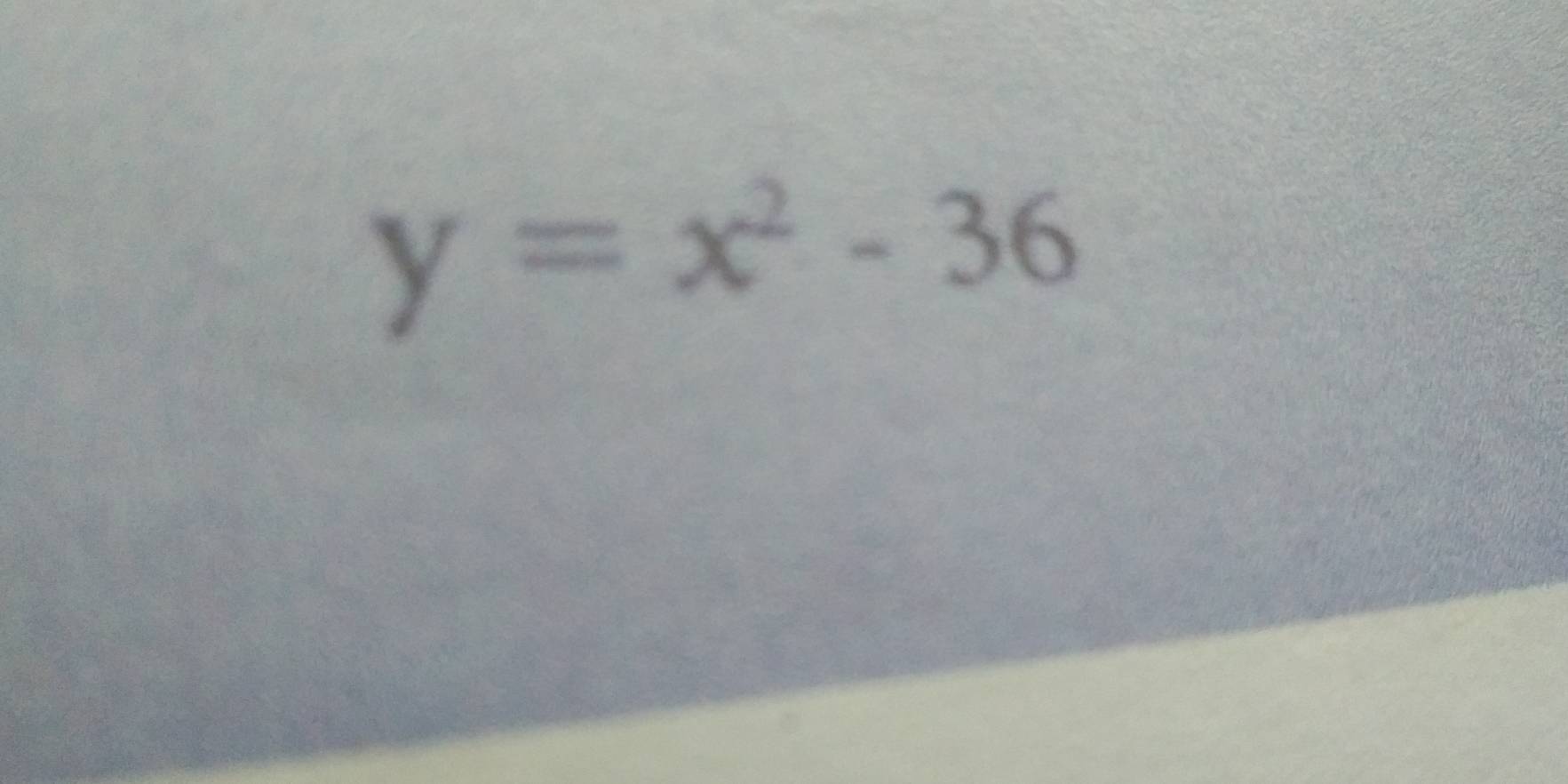 y=x^2-36