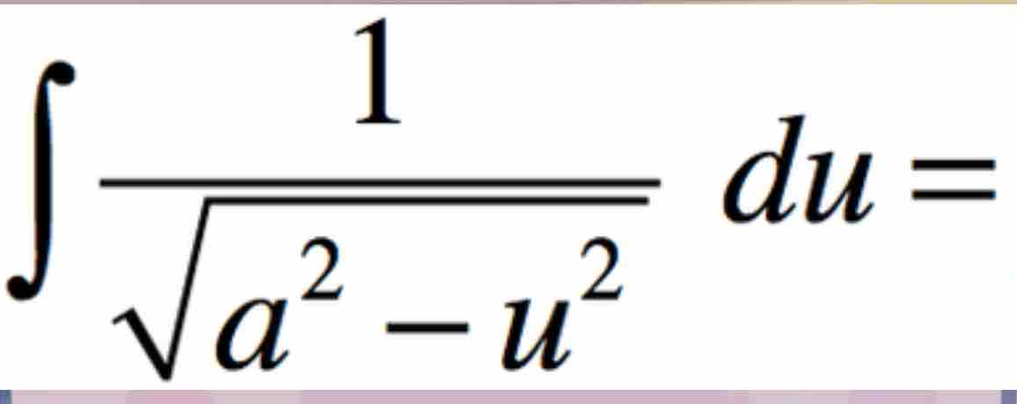 ∈t  1/sqrt(a^2-u^2) du=