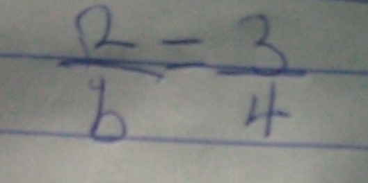  2/b = 3/4 