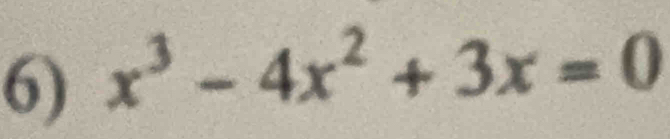 x^3-4x^2+3x=0