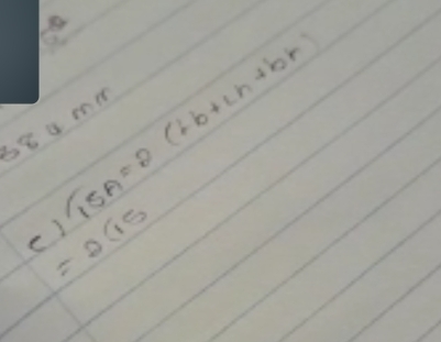 T_1SA=2(Lb+Lh+br)
b8 a me 
() =2(15