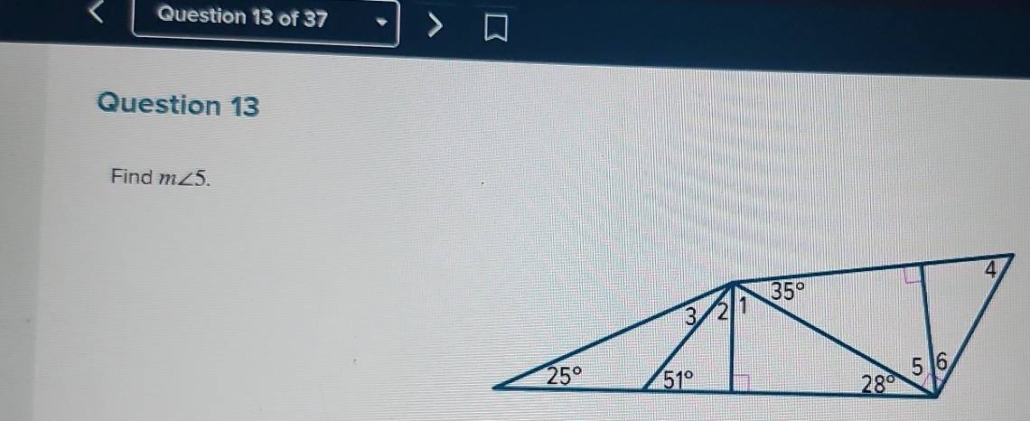 Find m∠ 5.