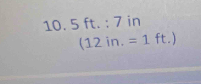 5ft.:7° 1 □
(12in.=1ft.)