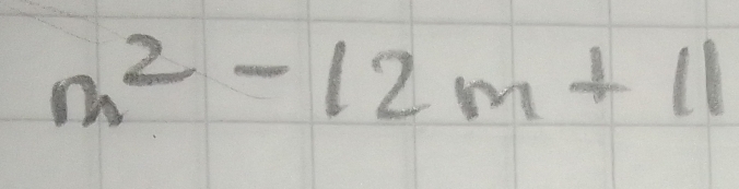 m^2-12m+11