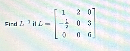 Find L^(-1) i1