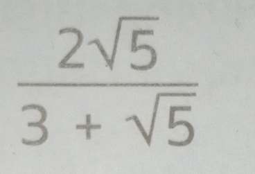  2sqrt(5)/3+sqrt(5) 