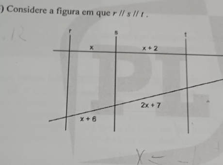 ) Considere a figura em que rparallel sparallel t.