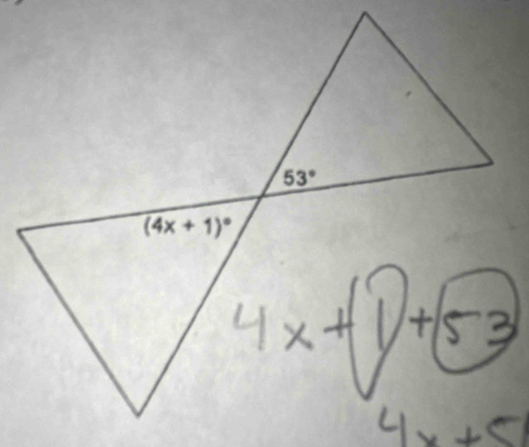 53°
(4x+1)^circ 