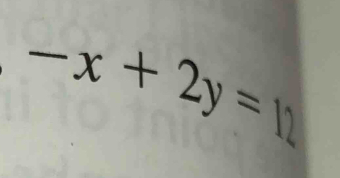 -x+2y=1