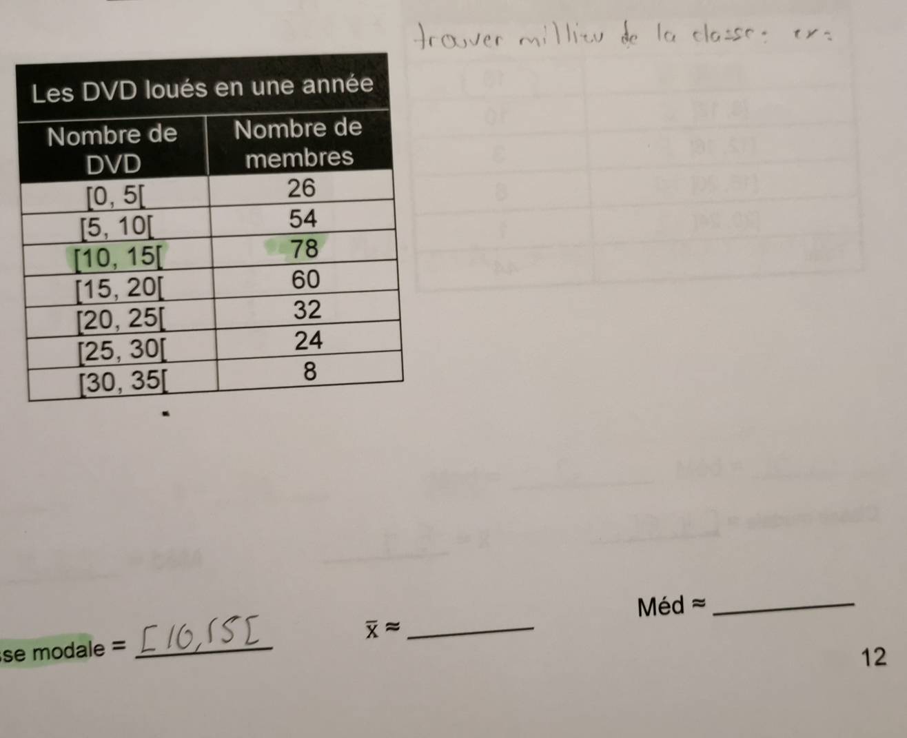 Méd ≈_
se modale = _ overline xapprox _
12