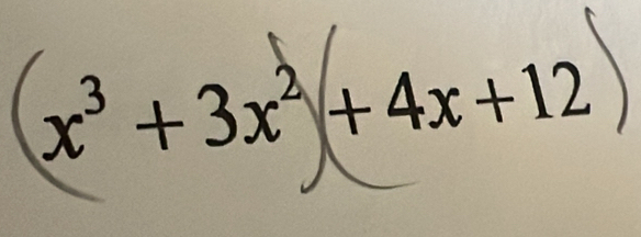 x³+3x²+4x+12