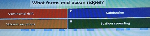 What forms mid-ocean ridges?