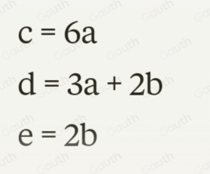 Solved: Vectors a, b, c, d and e are drawn on an isometric grid. ite ...