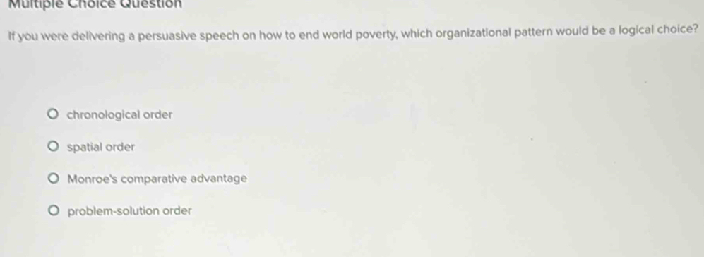 Solved: Question If you were delivering a persuasive speech on how to ...