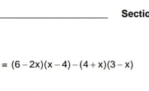 Sectic
=(6-2x)(x-4)-(4+x)(3-x)