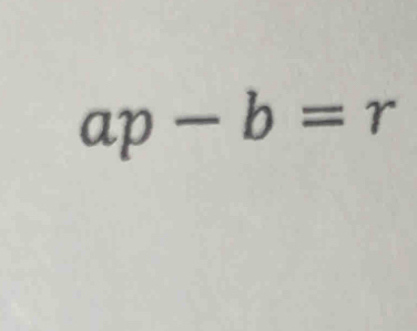 ap-b=r