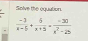 Solve the equation.