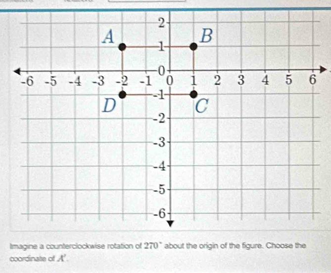 coordinate of A'.