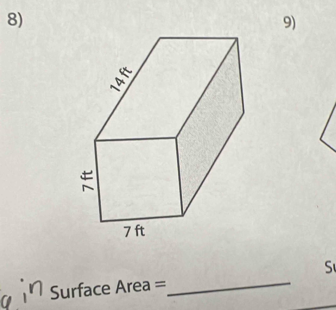 Sự 
Surface Area =_