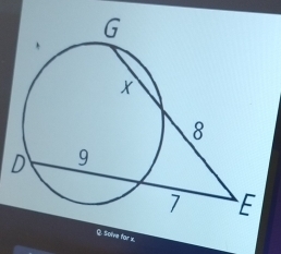 Solve far x.