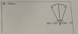 Find x
06x+137° (16x-7)^circ 