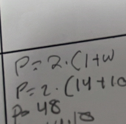 P=2· (1+w
P=2· (14+10
p=48 10