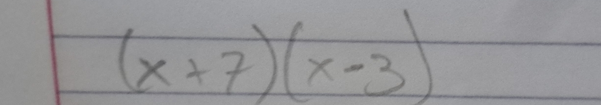 (x+7)(x-3)