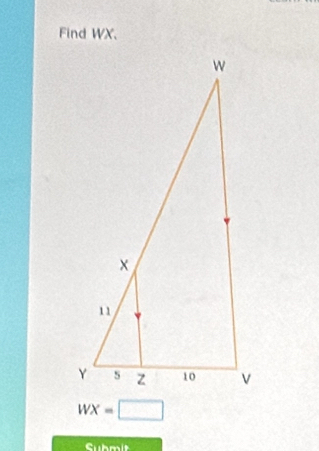 Find WX 、
WX=□
Submit