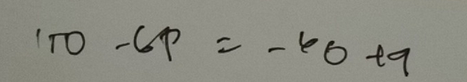 1TO-6P=-60+9