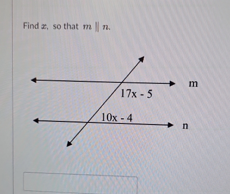 Find x, so that mbeginvmatrix endvmatrix n.