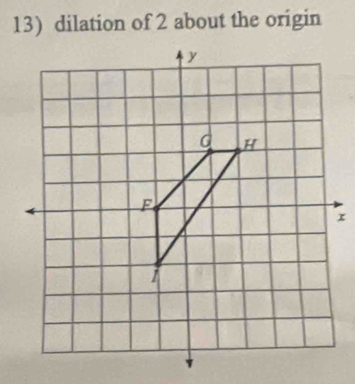 dilation of 2 about the origin