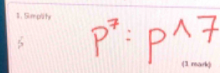 Is p^7:p^(wedge 7)