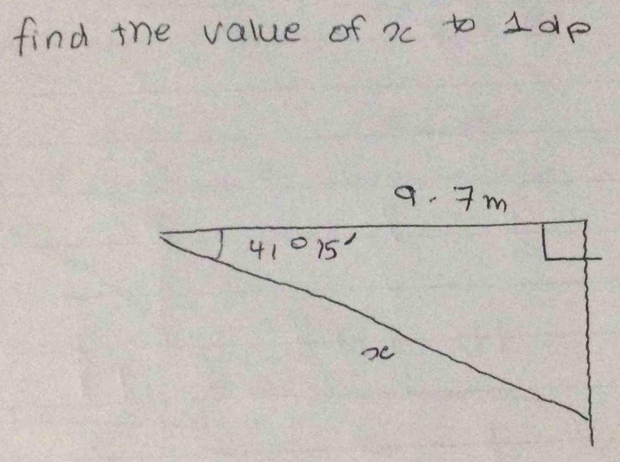 find the value of x to 1ap