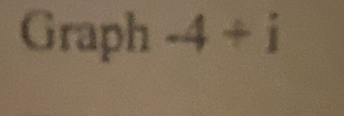 Graph -4+i