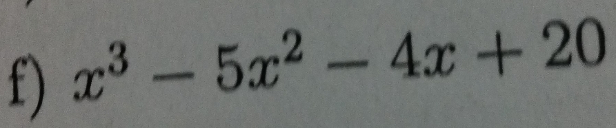 x^3-5x^2-4x+20