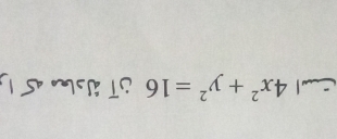 Cl 4x^2+y^2=16 OTh 51